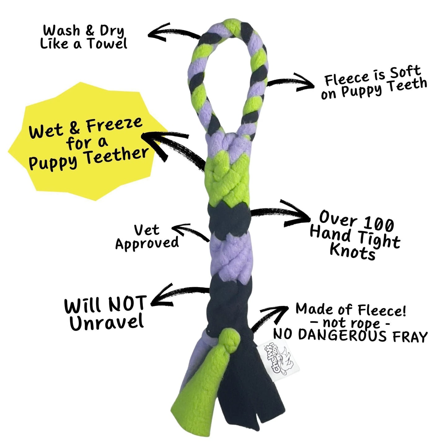 Lavender Interactive Tug Toy for Dogs Mental Stimulation Toy Slow Play Treat Dispenser Brain Exercise for Puppies & Seniors Teething Relief Blue Orange Purple (Lavender)